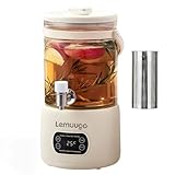 Lemuugo 3L Electric Kettle,Glass Teapot with Infuser,Health Pot with Strainer,Tea Maker for Soup, Porridge, Herbal Tea,Mulled Wine Pot Beverage,Temperature Control, for Home&Office