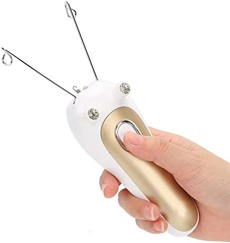 Elektryczny depilator do twarzy, elektryczny fizyczny depilator do twarzy dla kobiet Trymer do twarzy do kości ramienia (złoty)