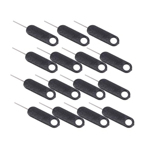 DOITOOL 15 pièces Lot de Aiguilles Éjection Sim Alliage Aluminium Outil Compact pour Retirer Cartes Sim et Tablettes Portable pour Porte-clés
