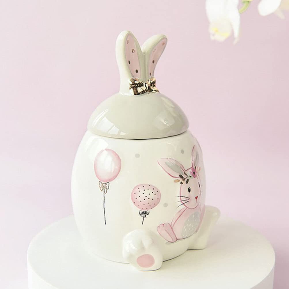 Boîte à Biscuits En Céramique De Lapin De Pâques De 1000 Ml