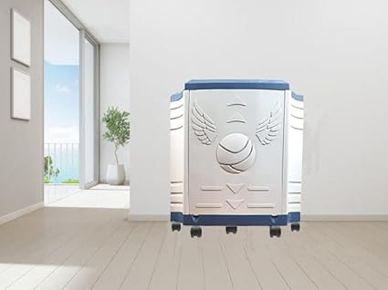 POWEREST Modern Design Inverter Trolley with Pull Down Door & 5 Wheels (Blue)