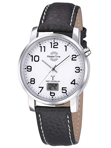 Master Time Funk Quarz Herren Uhr Analog-Digital mit Leder Armband MTGA-10294-12L Cover