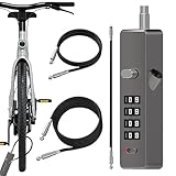 Fahrrad-Kettenschloss, hohe Sicherheit, Kabelschloss mit Code, Vorhängeschloss für Fahrrad, Zahlenschloss, Diebstahlschutz, hohe Sicherheit, bruchsicheres Seil für Roller, Stadtmotorrad und Sicherheit