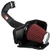 K&N Cold Air Intake Kit with Washable Air Filter: 2011-2015 Jeep/Dodge (Grand Cherokee, Durango) 3.6L V6, Polished Black Finish with Red Oiled Filter, 77-1560KTK