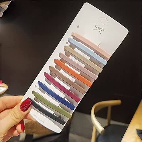 Pinces à cheveux barrettes anti-glisse, lot de 10 épingles mates haute tenue femme