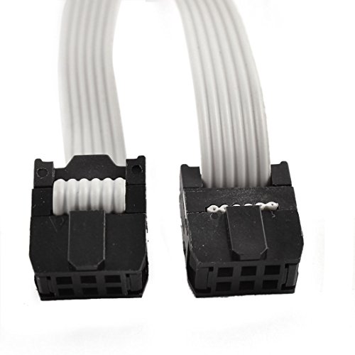 Cable de cinta plana IDC de 6 pines de 100cm para la placa base y disco duro, 2 unidades 2
