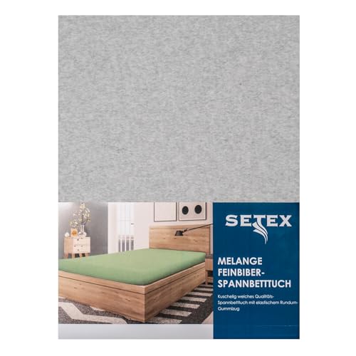 Traumschloss Spannbetttuch »Biber« 90% Baumwolle, 10% Polyester | Feinbiber-Ausführung für extra Wärme an kalten Tagen | hellgrau | 90-100x200cm