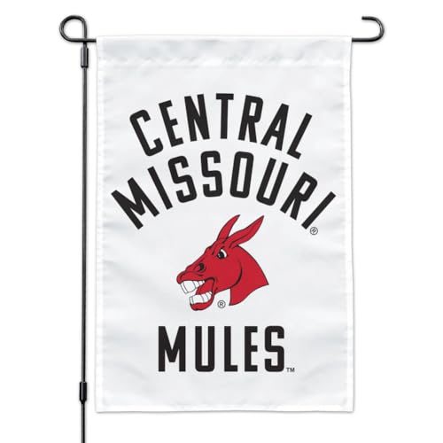 University of Central Missouri Mules Garden Yard Flag with Pole Stand Holder