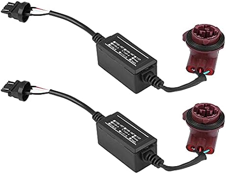 Car LED Load Decoder, 2 Pcs 3157 LED Decoder Adapter Anti Hyper Blink Flash Error Cancel Canbus Brake