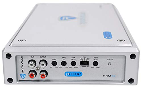 Rockville Rxm-T2 Micro 2400W 2 Ch Marine/Boat Class D Amplifier 2X600W Cea Rated #TOP3