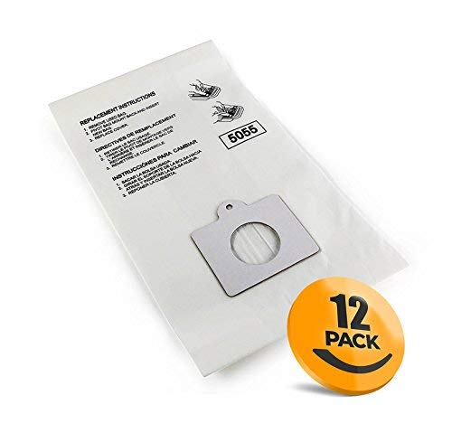 K&J 12-Pack Type C Canister Vacuum Bags - Compatible with Kenmore C,Q Panasonic C-5 Vacuums