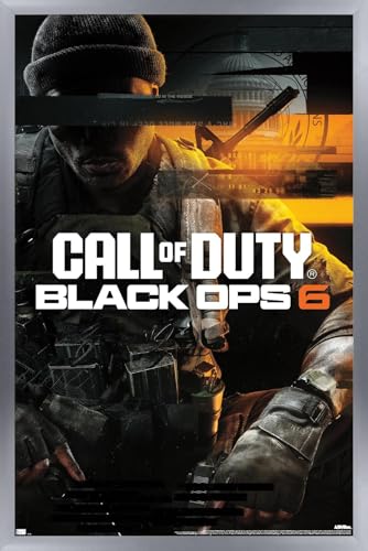 Trends International Call Of Duty: Black Ops 6 - Key Art Wall Poster, 22.4L x 14.7W, Silver Framed Version