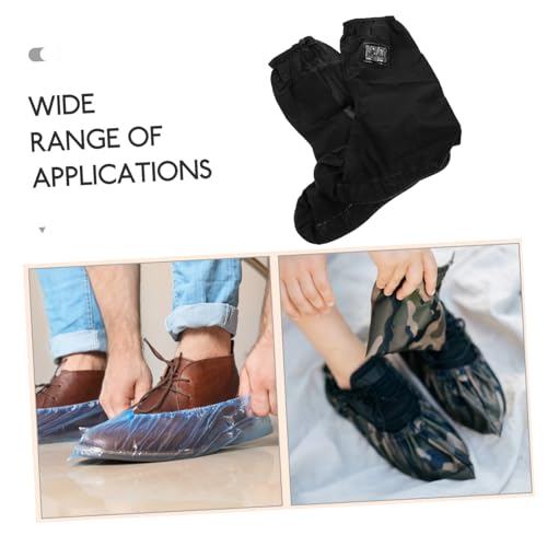 1 par de fundas impermeables para zapatos contra la lluvia, unisex, gruesas y duraderas, antideslizantes, para motocicleta y bicicleta, talla S miniatura 7