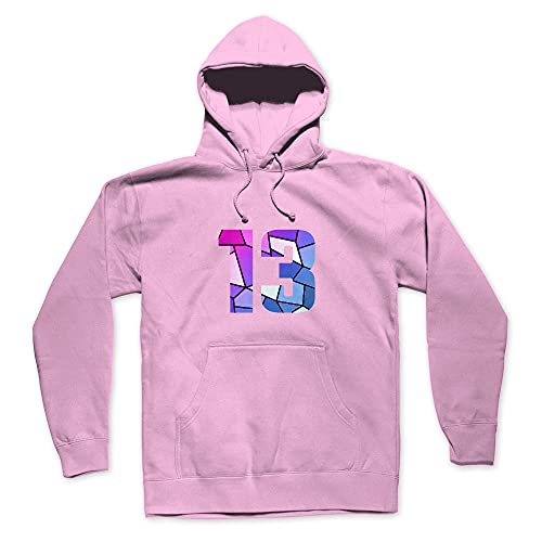 Men unisex hoodie sweatshirt 13 rose clair coupe casual streetwear
