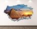 Egypt Wall Decal Art Decor 3D Smashed Egyptian Pyramids Sunset Sticker Poster Kids Room Mural Custom Gift BL359 (22