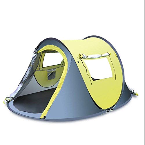Tente de camping étanche double couche à arceaux en fibre de verre