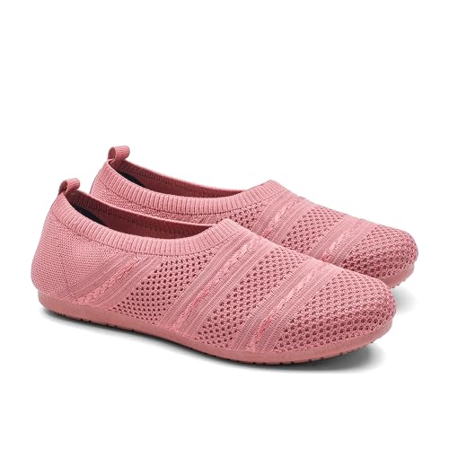 Image of ASIAN ZERI-02 Women's Knitted Slip-On Casual Shoes | Lightweight, Memory Foam, Flexible & Breathable Footwear for Walking, Travel & Casual Use