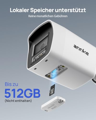ANNKE 4K 8MP PoE Überwachungskamera Außen Bullet Kamera mit Farbnachtsicht – Ansicht 7