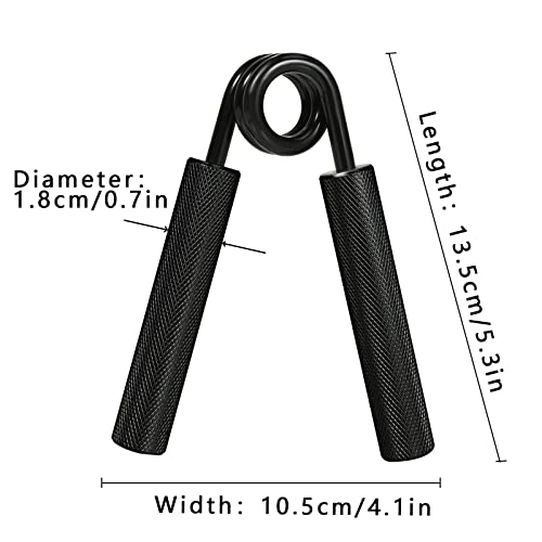 Fortalecedor de aderência de metal, fortalecedor de exercício resistente antiderrapante para dedos,