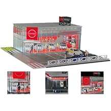 1/64 Scale NISMO Model, Highly Detailed Miniature Building Diorama, Model Building for Cars, Excluding Vehicles and Figures