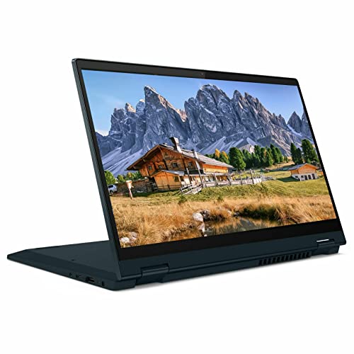 Migliori PC portatili 2 in 1 Lenovo IdeaPad Flex 5 - Computer portatile convertibile 2 in 1 FHD IPS Touchscreen da 14', AMD Ryzen 3 5300U fino a 3,80 GHz, RAM DDR4 da 4 GB, SSD NVMe da 512 GB, impronte digitali, WiFi, HDMI,