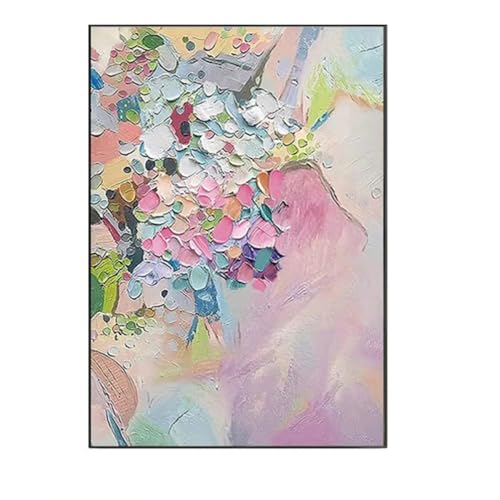 Peintures à l'huile sur toile uniques texture colorée haut de gamme