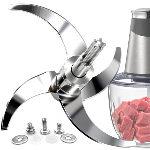 8 Cup/2L Food Processor Blade, Plastic-Free & Self-Adjustable Height Chopping