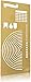 Stainless Steel Stencil I Ruler Semi Circle Habit Tracker Template I Great for Bullet Journal Calendar Notebook Agenda I Scrapbook Album Craft Supplies for Adults Kids Stencil (Gold)