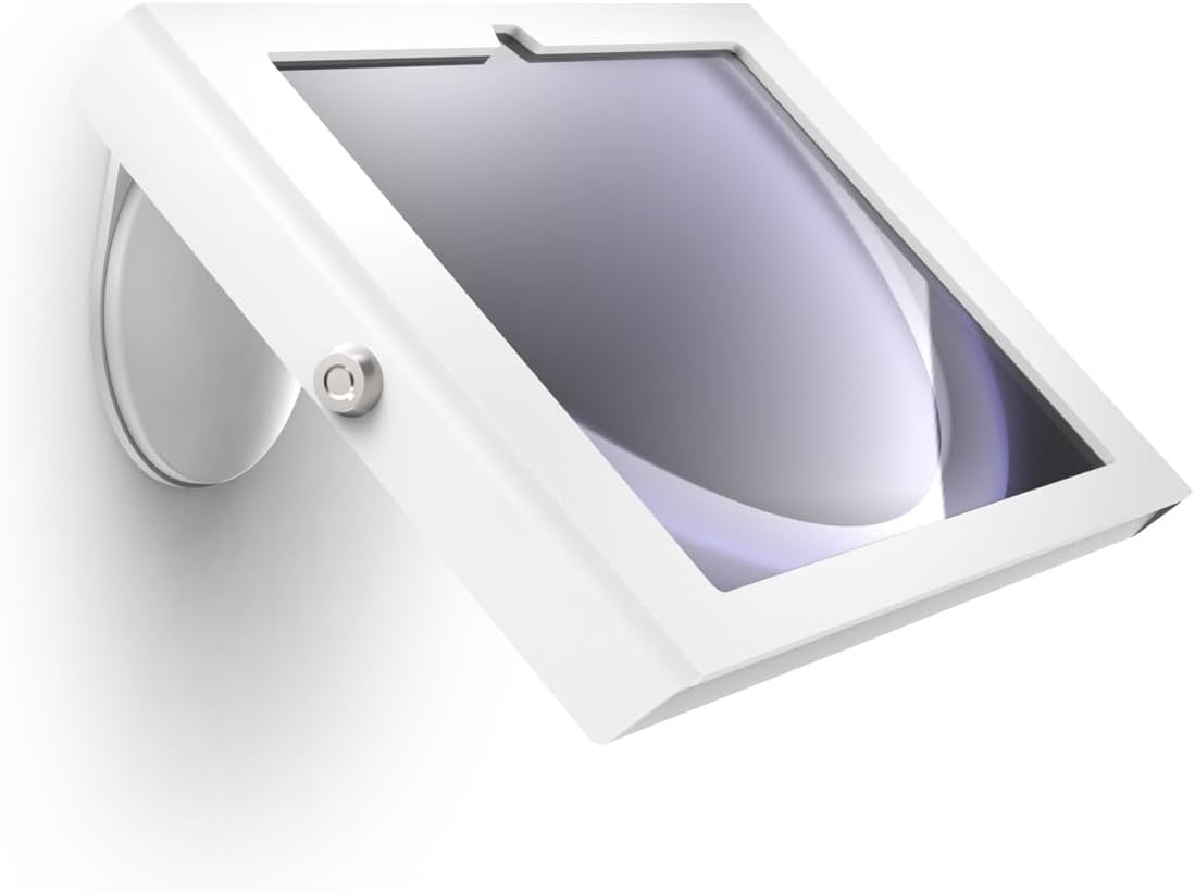 Compulocks Galaxy Tab A9+/A11+ Apex Enclosure Core Stand Design with Slim Fit, Tablet Protection Accessories Secure Ultimate User-Friendly Stand for Meeting and Business Events - White