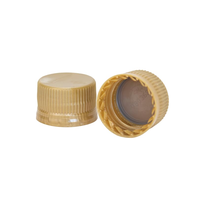 Vigo Presses 28mm Plastic Tamper-Evident Screw Cap Lids for Mineral Juice Cider Bottles (Pack of 100)