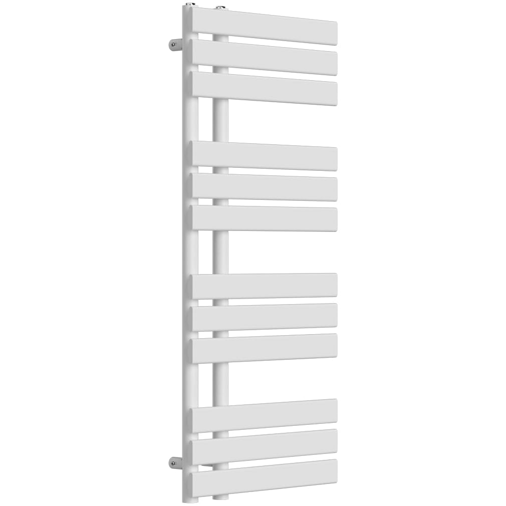 Lux Heat White Open-Flat Designer Towel Radiator 1180Mm (H) X 500Mm (W)