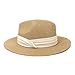 Womens Mens Wide Brim Straw Panama Hat Fedora Summer Beach Sun Hats UPF50+ Light Green