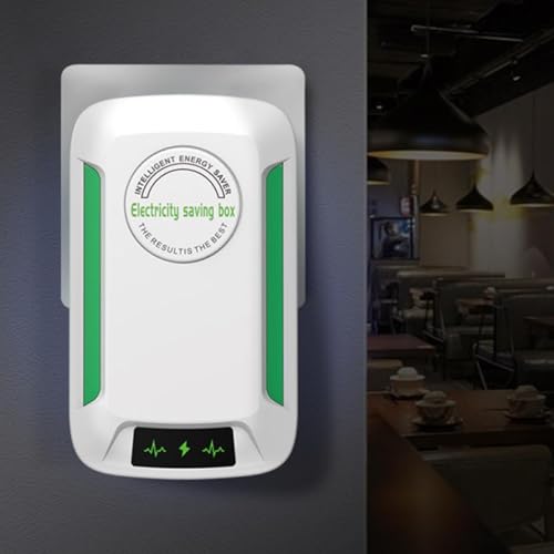 Power Saver -apparaat - Energie -efficiëntiebox voor lagere elektriciteitsrekeningen | Smart Home Electricity Saving Gadget, Voltage Regulator & Surge Protector, Eco Power Optimization for Appliances - Afbeelding 4