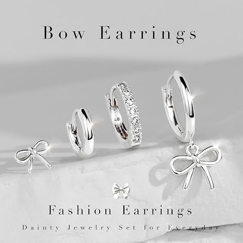 Image of Small Gold Huggie Hoop Earrings Set for Women Men Hypoallergenic 14K Plated Stack Cartilage Earrings, Sterling Silver Multiple Piercing Lightweight Mini Thin Cute Dainty Trendy Jewelry Gifts for Women