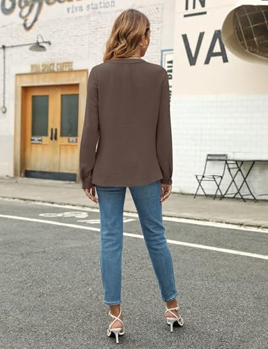 Image of Blooming Jelly Women's Long Sleeve Blouses Dressy Casual Business Work Tops