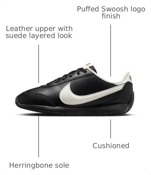 Nike Women's Pacific Leather Shoes, Black/Sail, 6.5 by Nike - Used condition - Image 3