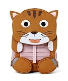 Affenzahn Großer Freund - Kindergartenrucksack für 3-5 Jährige Kinder im Kindergarten und Kinderrucksack für die Kita, Katze - Braun