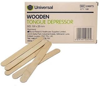 Universal Wooden Tongue Depressors, Box of 100