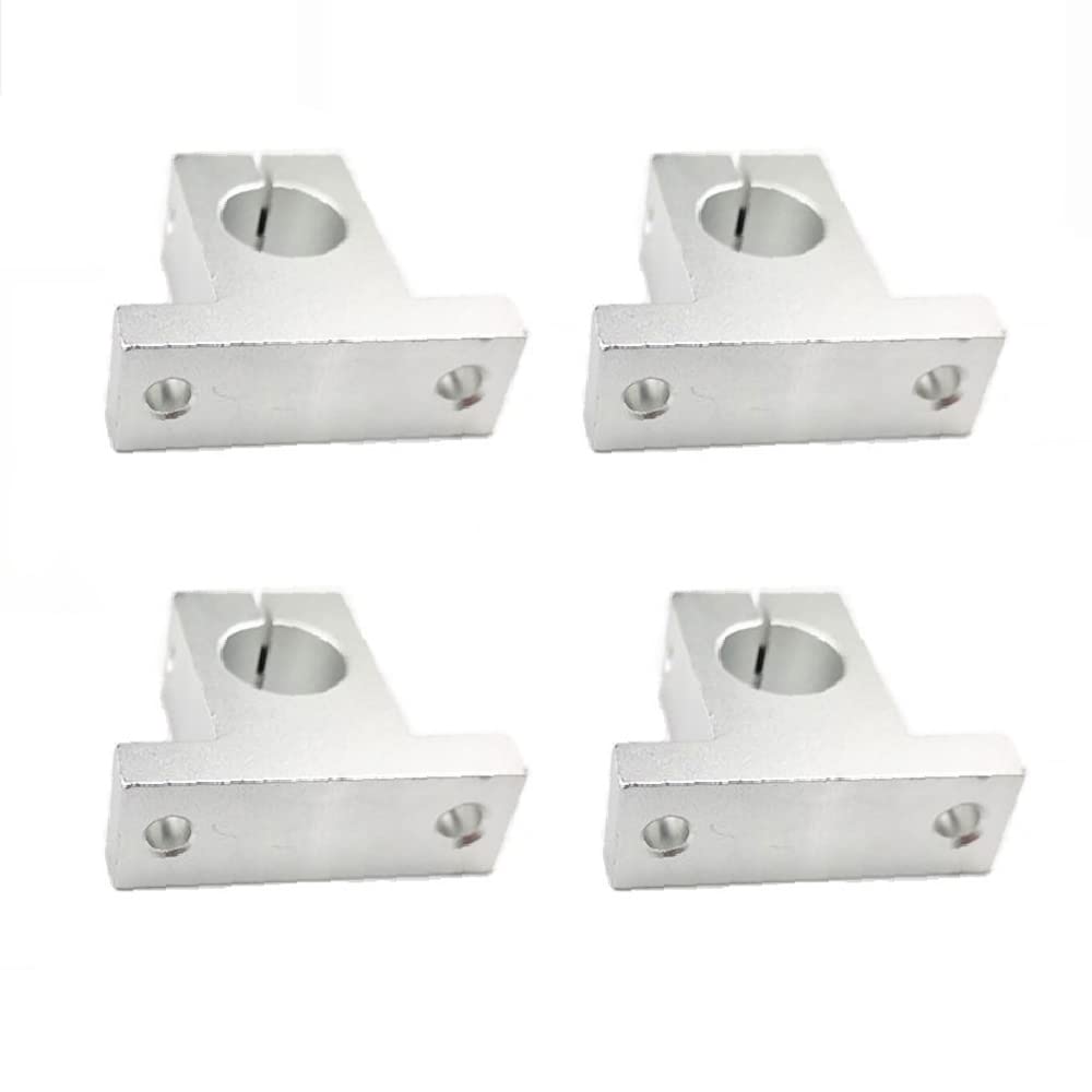 4 Stück SK35 Linearschienen-Schaftstütze, 35 mm Aluminiumlegierung, lineare Bewegungsschiene, Klemmstange, Führungsschiene