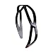 1 Inch Hard Headband Chain Design Plastic Hair Band with Teeth