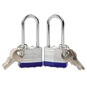 Sepox 17TK3LKP2S Heavy Duty Padlocks 2-Pack