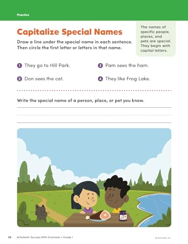 Scholastic Scholastic Teaching Resources Success With Grammar Grade 1 Workbook thumb #9