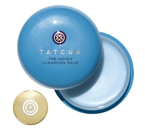 TATCHA The Indigo Cleansing Balm | Gentle Moistuirizing Cleanser, Fragrance-Free, Buttery-Soft Balm that Melts to Gently Cleanse & Remove Makeup | 1.9 oz