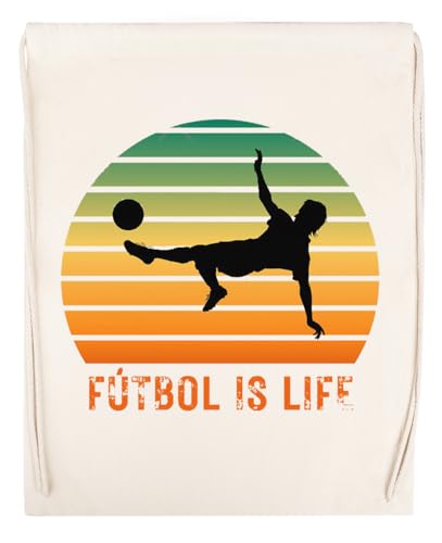 Futbol Is Life Vintage Borsa Da Palestra Beige Sportiva Unisex