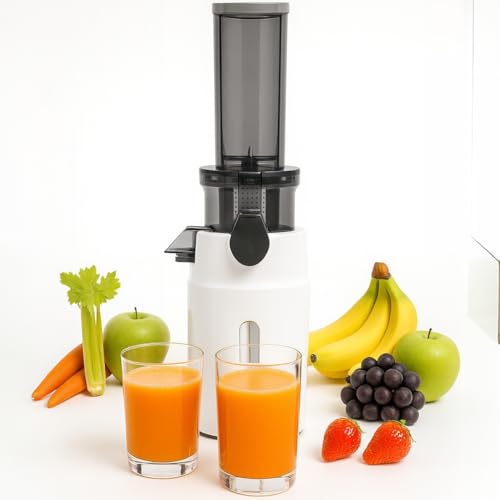 Zuminstant Compacto - Exprimidor eléctrico de zumo (Slow Juicer): Prensado en Frío, Rico en Nutrientes, Licuadora sin espuma, Ahorro de Espacio, Elegante y Versátil - Para Frutas y Verduras Frescas - imagen 2