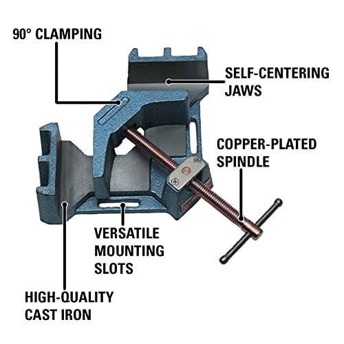 Wilton Heavy-Duty Angle Clamp, 4-3/8" Miter Capacity, 2-3/8" Jaw Height, 4-1/8" Jaw Length (Model AC-326) by Wilton - Image 2