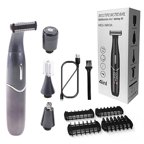 Depiladora eléctrica 4 en 1 para mujer, afeitadora de cejas, recortadora de piernas, cara femenina, removedor de vello, recortadora recargable para mujer