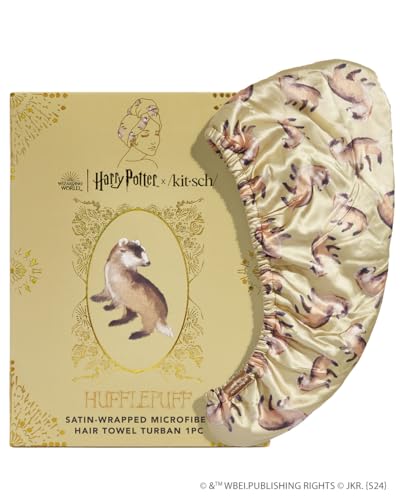 Kitsch x Harry Potter Microfiber Hair Towel Wrap for Women - Hufflepuff - image 9