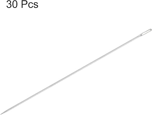 Miniatura 3 de HARFINGTON 30 agujas de abalorios de 0.063 in de diámetro, agujas de coser rectas largas de acero inoxidable, agujas de coser bordadas de 6 pulgadas