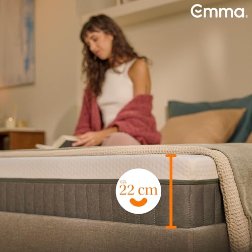 Emma Original Lite+ Matratze 180x200 cm – 22 cm Hybridmatratze mit 3-Zonen-Taschenfederkern & Kaltschaum – atmungsaktive Matratze mit kühlendem Bezug für erholsamen Schlaf – Bild 6